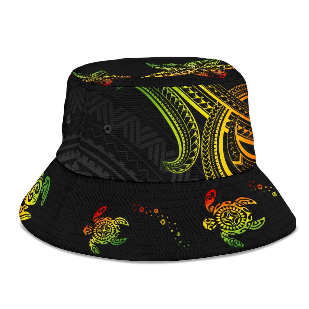 Polynesian Bucket Hat - Reggae Turtle - Polynesian Pride