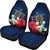 Hawaiian Turtle Hibiscus Polynesian Car Set Cover - Blue - Edna Style - AH Universal Fit Blue - Polynesian Pride