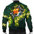 Guam Polynesian Men Bomber Jacket - Ti Leaf Lei Turtle - Polynesian Pride