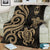 Guam Polynesian Premium Blanket - Gold Tentacle Turtle - Polynesian Pride