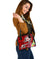 Hawaii Polynesian Shoulder Handbag - Hawaii Seal With Turtle Plumeria (Red) - Polynesian Pride