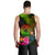 American Samoa Polynesian Personalised Men's Tank Top - Hibiscus and Banana Leaves - Polynesian Pride