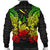 New Caledonia Polynesian Men's Bomber Jacket Map Reggae - Polynesian Pride