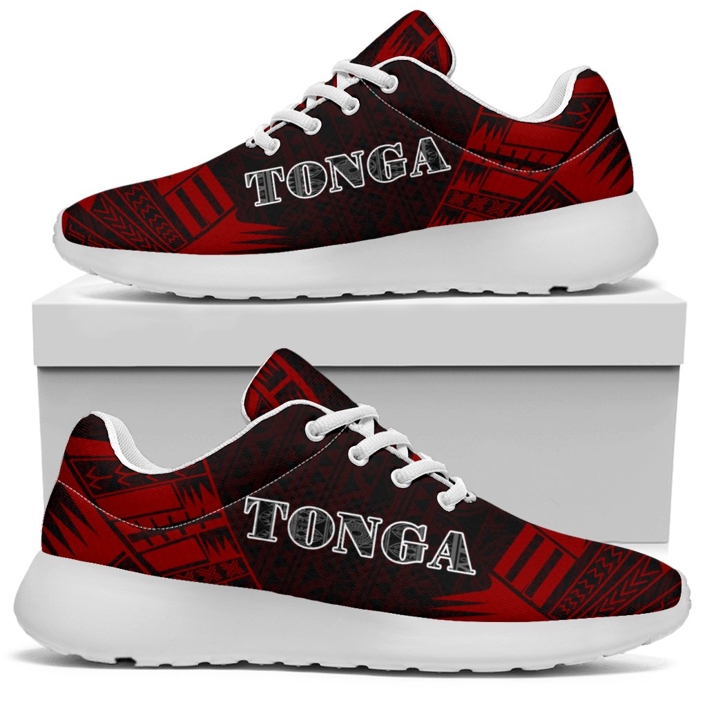 Tonga Sport Sneakers - Polynesian Tattoo Red - Polynesian Pride