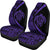 Hawaii Turtle Map Polynesian Car Seat Covers - Purple - Circle Style Universal Fit Purple - Polynesian Pride