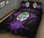 Guam Polynesian Quilt Bed Set Hibiscus Purple - Polynesian Pride