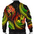 Tonga Polynesian Men Bomber Jacket - Reggae Plumeria - Polynesian Pride