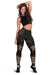 Palau Women's Leggings - Gold Tentacle Turtle Gold - Polynesian Pride