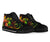 Tonga Polynesian High Top Shoes - Reggae Plumeria - Polynesian Pride