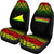 Tokelau Custom Personalised Car Seat Covers - Tokelau Flag Fog Reggae Style - Polynesian Pride