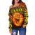 Sun In Leo Zodiac Women Off Shoulder Sweater Polynesian Tattoo Unique Vibes - Polynesian Pride