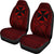 Wallis And Futuna Car Seat Cover - Wallis And Futuna Coat Of Arms Polynesian Tattoo Red - Polynesian Pride