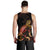 American Samoa Men Tank Top - Turtle With Blooming Hibiscus Gold - Polynesian Pride