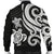 Chuuk Micronesian Men Bomber Jacket - White Tentacle Turtle - Polynesian Pride