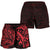 New ZealandAll Over Print Women's Shorts, Maori Polynesian Tattoo Red - Polynesian Pride