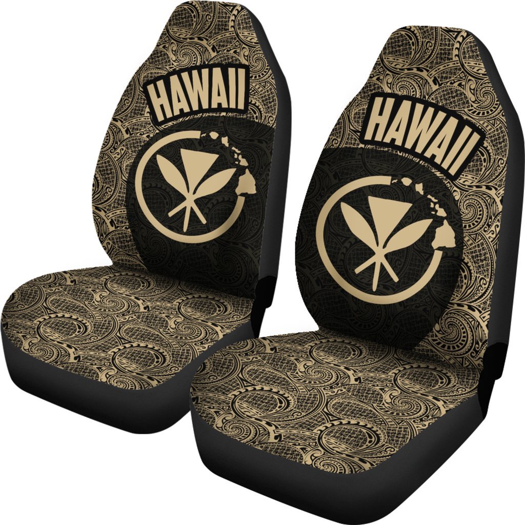 Hawaii Car Seat Cover - Hawaii Kanaka Maoli Map - 02 Th90 - Polynesian Pride