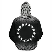 Cook Islands Polynesian Hoodie Fog Black - Polynesian Pride
