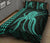 Hawaii Octopus KaKau Polynesian Quilt Bed Set - Turquoise - Polynesian Pride