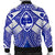 Guam Polynesian Men's Bomber Jacket - Guam White Seal with Polynesian Tattoo Ver 02 - Polynesian Pride