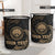 Federated States Of Micronesia Custom Personalised Laundry Basket - Gold Tribal Wave - Polynesian Pride