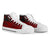 Yap State High Top Shoes - Red Color Symmetry Style - Polynesian Pride