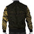 New Zealand Men's Bomber Jacket, Maori Polynesian Tattoo Gold - Polynesian Pride