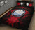 Marshall Islands Polynesian Quilt Bed Set Hibiscus Red - Polynesian Pride