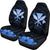 Hawaiian Kanaka Car Seat Covers Hibiscus Polynesian Love Blue Universal Fit Blue - Polynesian Pride