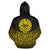 Tahiti Polynesian Hoodie Gold Pride Map nd Seal - Polynesian Pride