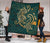 Hawaii Triple Marble Turtle Polynesian Hibiscus Premium Quilt - AH - Benjamin Style - Green - Polynesian Pride