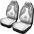 Marshall Islands Polynesian Car Seat Covers Pride Seal And Hibiscus White - Polynesian Pride