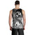 Tonga Custom Personalised Men's Tank Top - Humpback Whale with Tropical Flowers (White) - Polynesian Pride