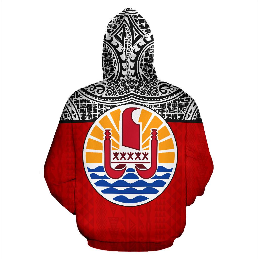 Bora Bora All Over Zip up Hoodie Polynesian Style - Polynesian Pride