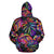 Palm Leaves All Over Zip up Hoodie Neon Color - Polynesian Pride