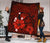 Hawaii Turtle Poly Tribal Red Premium Quilt - Polynesian Pride
