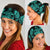 Hawaii Map Turtle Ohana Hibiscus Kakau Polynesian Bandana 3 - Pack - Turquoise - Polynesian Pride