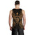 Niue Polynesian Men Tank Top Map Gold - Polynesian Pride