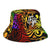 Fiji Bucket Hat - Rainbow Polynesian Pattern Crest - Polynesian Pride