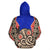 Hei Tiki With Maori Pattern Hoodie Blue - Polynesian Pride