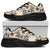 Cook Islands 2 Chunky Sneakers - The Beige Hibiscus - Polynesian Pride