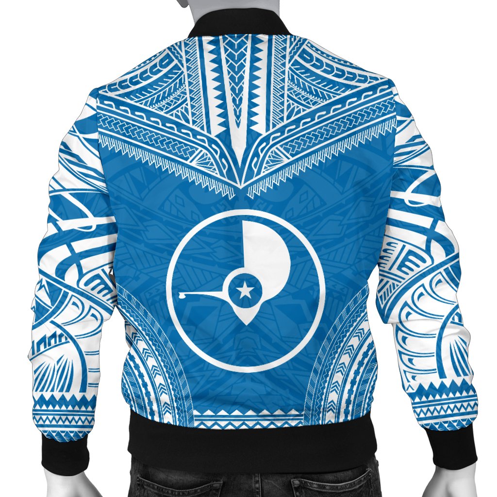 Yap Flag Polynesian Chief Men's Bomber Jacket - Polynesian Pride