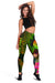 Tahiti Polynesian Personalised Women's Leggings - Hibiscus and Banana Leaves - Polynesian Pride