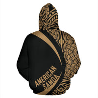 American Samoa Turtle Polynesian Hoodie Circle Style 03 - Polynesian Pride