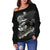 Samoa Polynesian Custom Personalised Women's Off Shoulder Sweater - Samoa Eagle - Polynesian Pride