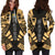 Nauru Hoodie Dress - Polynesian Tattoo Gold - Polynesian Pride