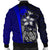 Federated States of Micronesia Men's Bomber Jackets Blue - Turtle With Hook - Polynesian Pride