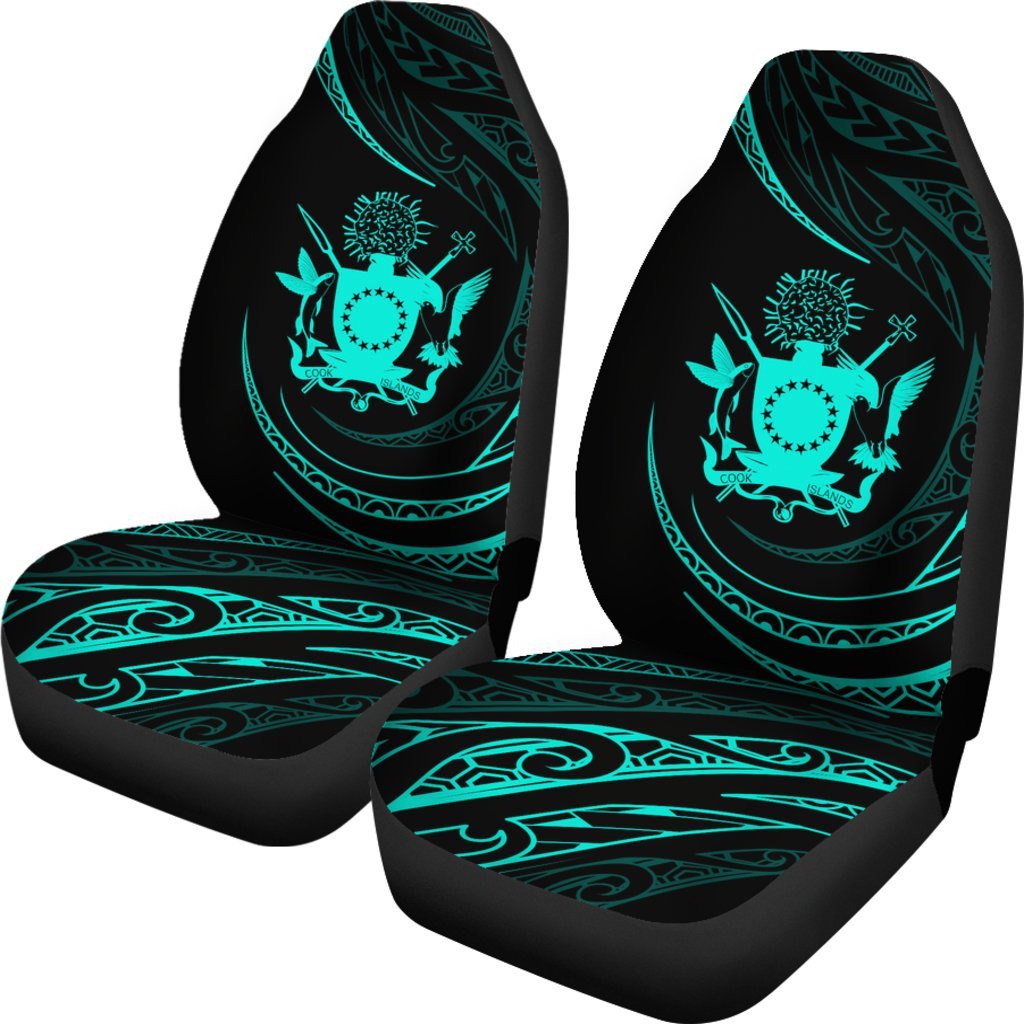 Cook Islands Car Seat Covers - Turquoise - Frida Style - Polynesian Pride