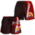 Tahiti Polynesian Custom Personalised Women's Shorts - Coat Of Arm With Hibiscus - Polynesian Pride