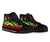 Vanuatu High Top Canvas Shoes - Reggae Tentacle Turtle - Polynesian Pride