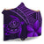 hawaiiHooded Blanket - Hawaii Turtle Plumeria Purple - Polynesian Pride